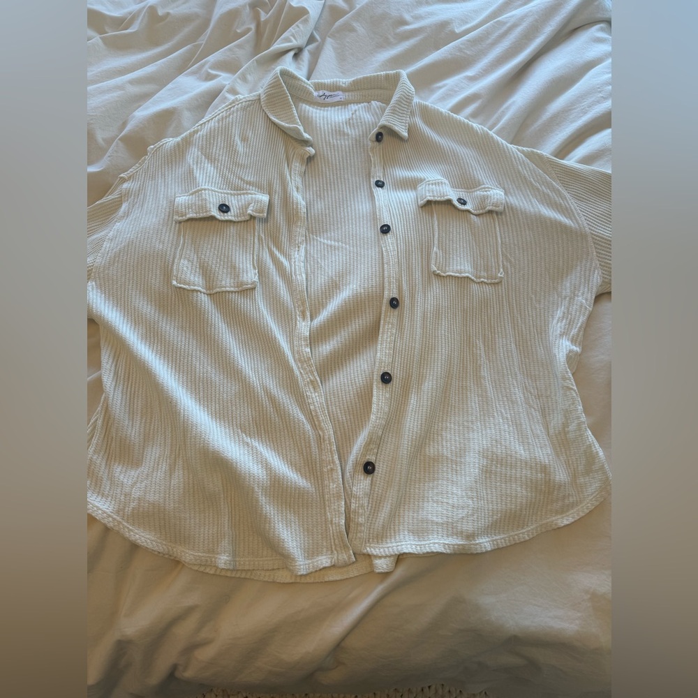 Carly Jean LA white button up